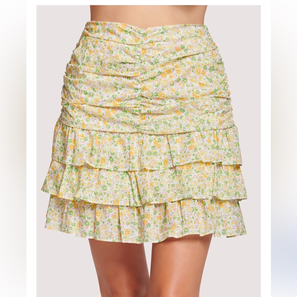 Floral Mini Skirt